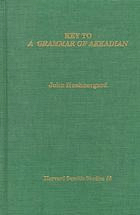 Key to a Grammar of Akkadian(åɸʸˡؤθ)