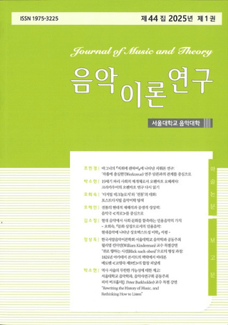 음악이론연구 ()44 2025ǯ 1