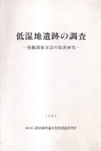低湿地遺跡の調査 : 発掘調査方法の改善研究