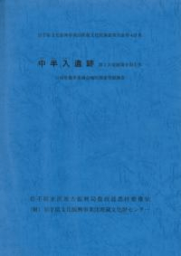 中半入遺跡 第2次発掘調査報告書