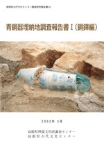 青銅器埋納地調査報告書1 (銅鐸編)