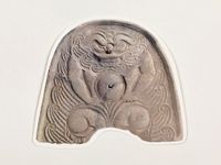 型抜ポストカード 人面墨書土器 / | 歴史・考古学専門書店 六一書房