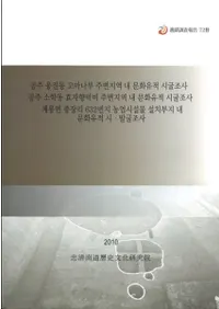 공주 웅진동 고마나루 주변지역 내 문화유적 시굴조사 (����ͺ��ƶ���ޥʥ�����ϰ���ʸ�����ػĴ��)���ۤ�