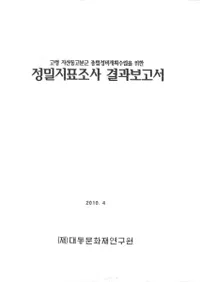 고령 지산동고분군 종합정비계획수립을 위한 정밀지표조사 결과보고서 (ӻƶʯײΩΤ̩ɽĴ)