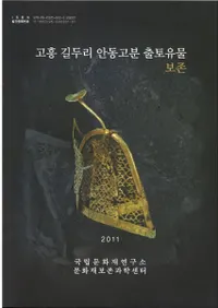 고흥 길두리 안동고분 출토유물 보존 (ⶽƬΤƶʯڰʪ¸)