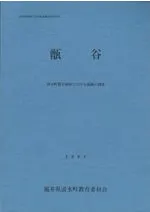 甑谷(こしきだに) 清水町甑谷地係における遺跡の調査