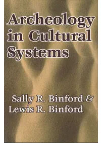 Archeology in Cultural Systems
