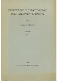 Verzeichnis und Motivindex der Han-Darstellungen Bd. 1, 2, 3 3å