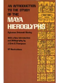 An Introduction to the Study of the Maya Hieroglyphs(ޥʸ)