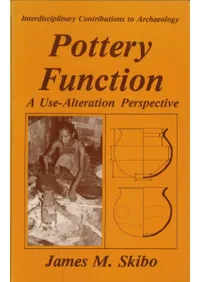 Pottery Function : a Use-Alteration Perspective