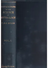 Contributions to the science of mythology v. 1��(���óؤؤι׸�)