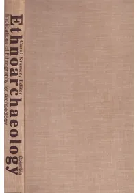 Ethnoarchaeology : implications of ethnography for archaeology (̱²�͸ų�)