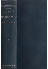 Contributions to the science of mythology v. 2��(���óؤؤι׸�)