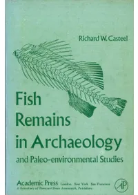 Fish Remains in Archaeology and Paleo-environmental Studies