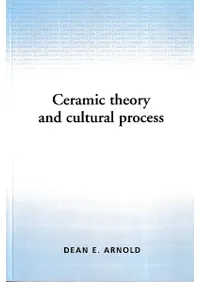 Ceramic Theory and Cultural Process