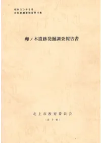 卯ノ木遺跡発掘調査報告書