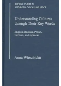 Understanding Cultures through their Key Words : English, Russian, Polish, German, and Japanese